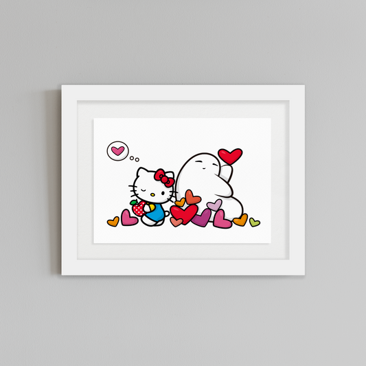 GRABADO PLAYING WITH HEARTS - HELLO KITTY X MW