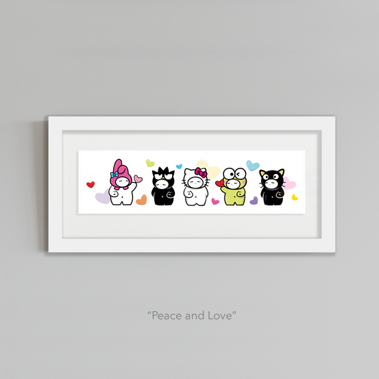 GRABADO PEACE AND LOVE - HELLO KITTY X MW